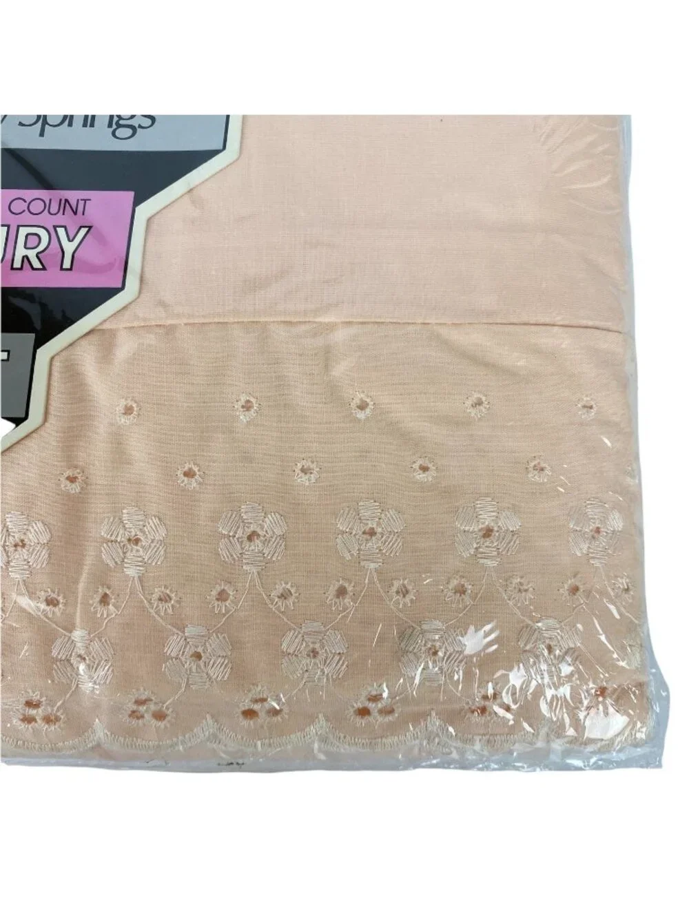 Performance By Springs Luxury No Iron 160 Thread Count Twin Sheet Set Peach Pink
